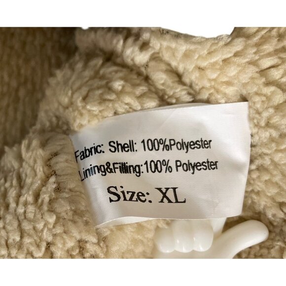 Cool Choice Puffer Vest Mens Size XL Black Sherpa Lined Classic Full Zipper - Picture 11 of 11